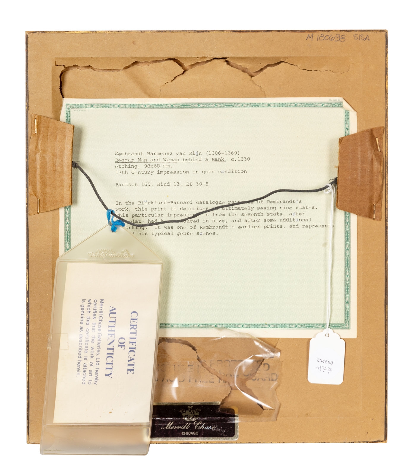 Rembrandt van Rijn Beggar Man and Woman behind a Bank (Circa 1630