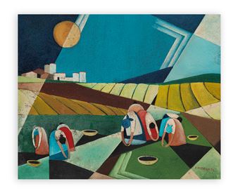 Lavoro nei campi - Fiorenza Cribellati