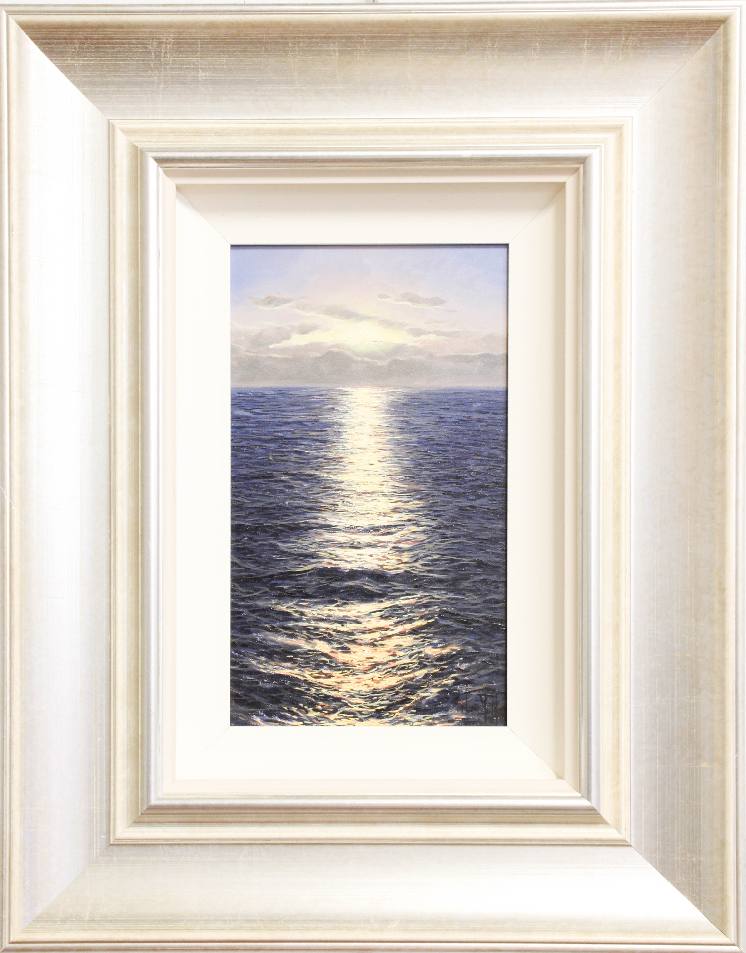 Artwork by Alfredo Navarro, Seascape; Le Portrait, Made of oil on board