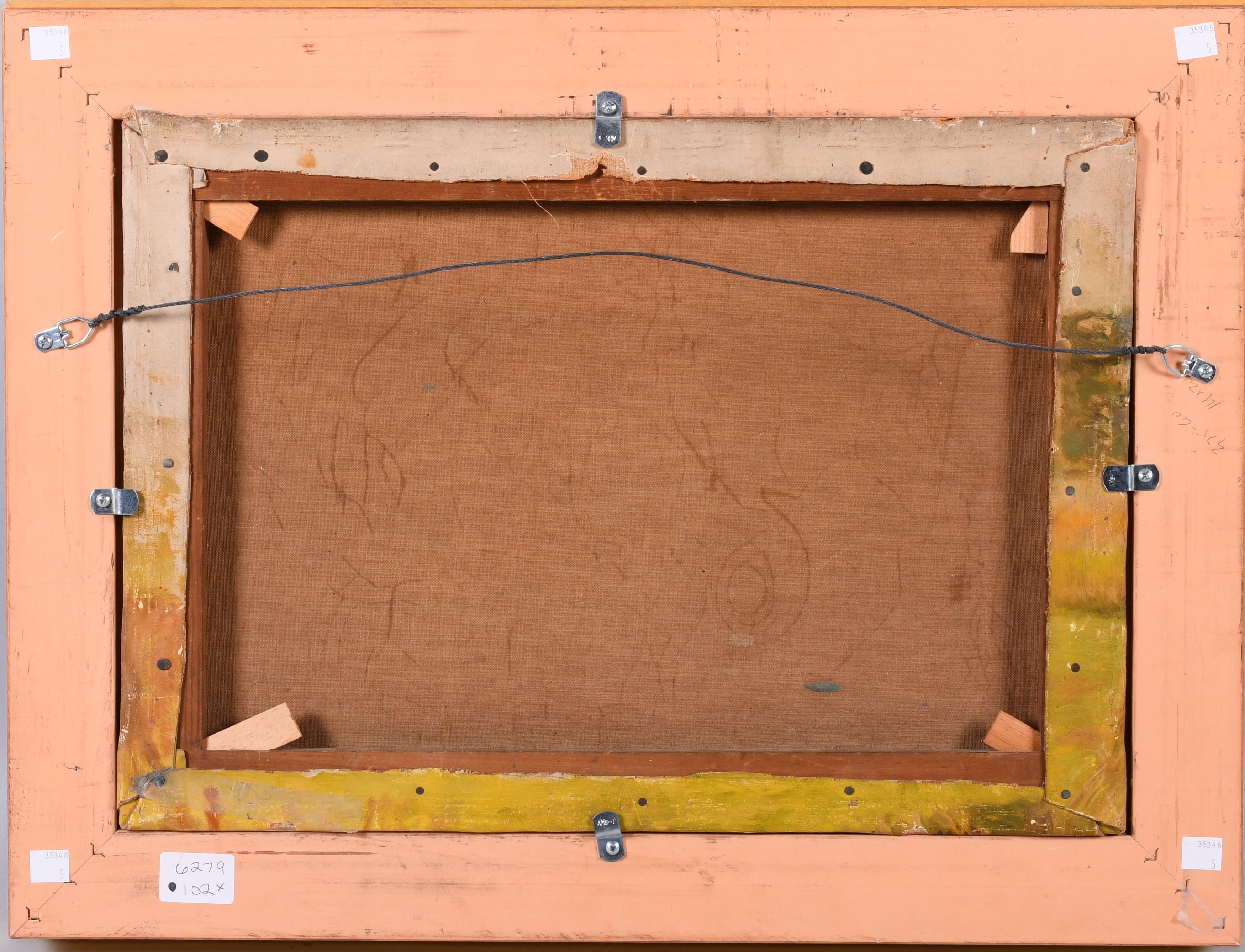 Artwork by W. J. Mcdeal, FARM SCENE, Made of Oil on canvas