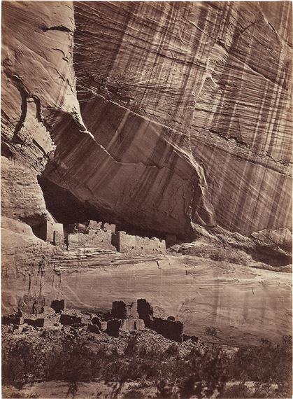 'Ancient Ruins in the Cañon de Chelle, N.M.' by Timothy H. O'Sullivan, 1873