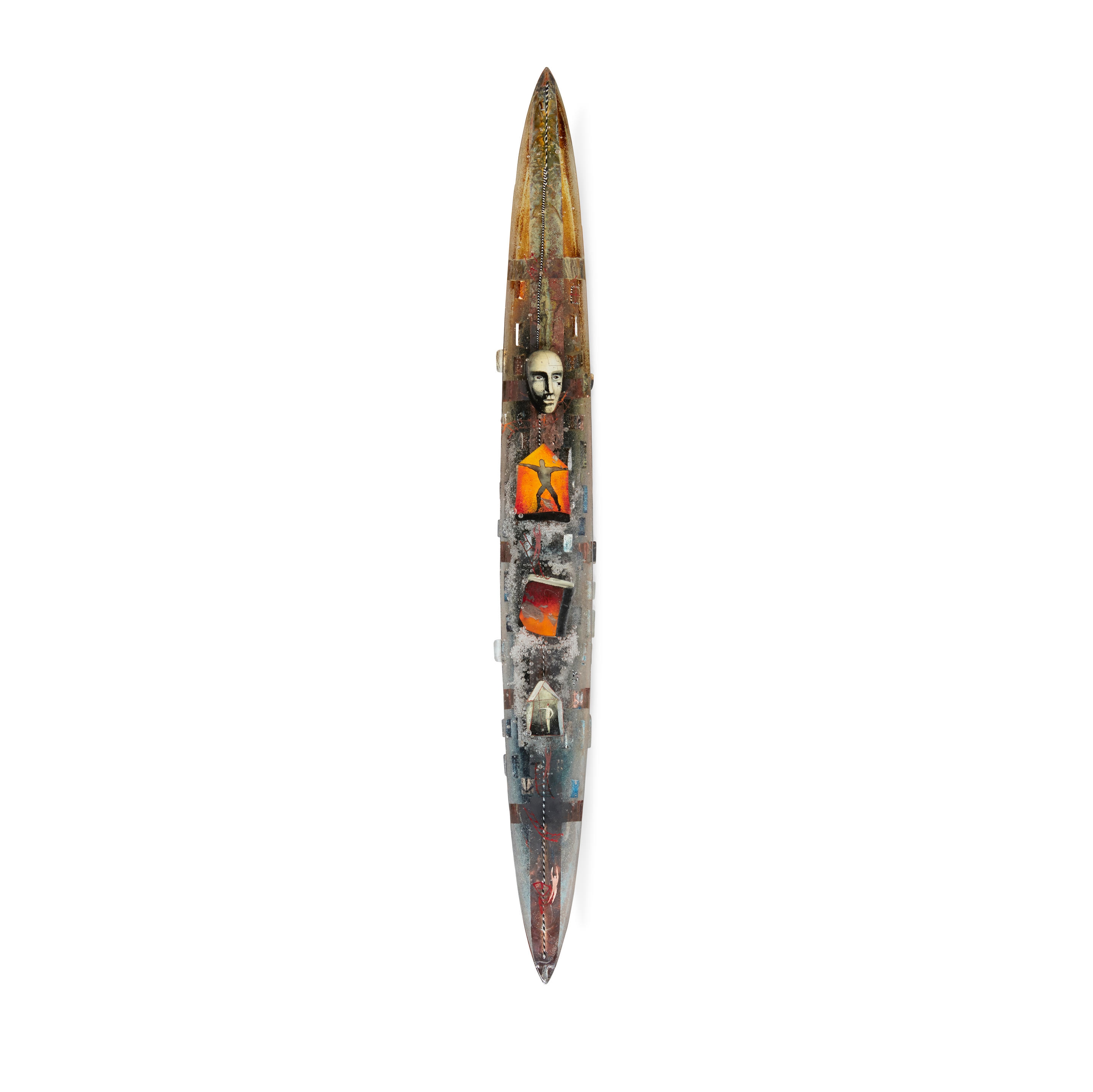 Bertil Vallien | A BERTIL VALLIEN SAND CAST GLASS SCULPTURE OF A BOAT ...