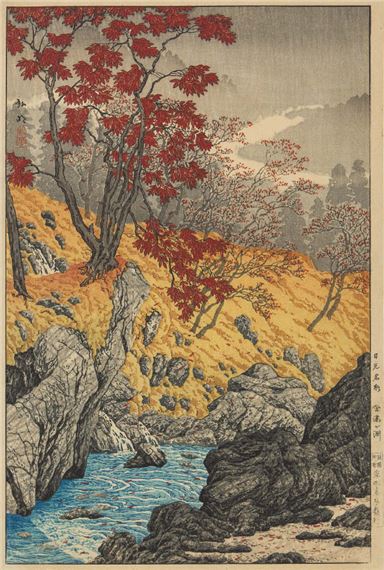 Nikko famous place: Kanmangafuchi by Takahashi Shōtei