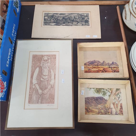 TWO LIMITED EDITION PRINTS by Albert Namatjira