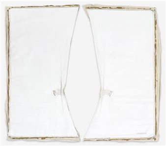 Untitled (Diptych in White) - Gerardo Feldstein