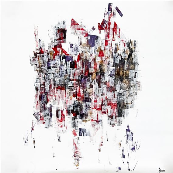 Untitled (Red and Black Composition) by Juan Carlos Areoso, 2009