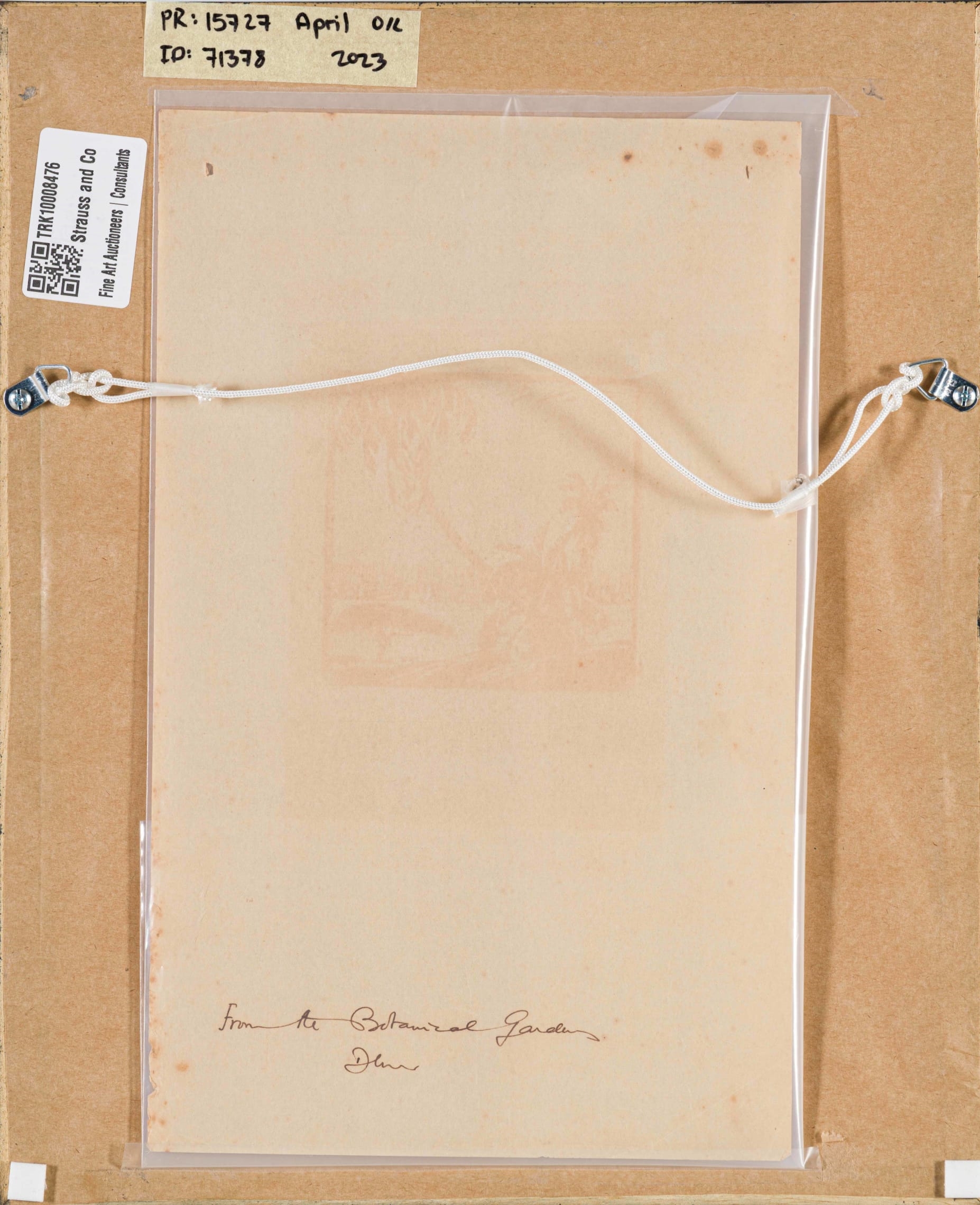 Artwork by Clément Sénèque, In The Botanical Gardens, Durban, Made of woodcut on paper