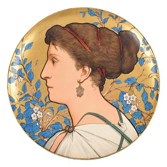A Copeland circular plaque - Lucien Besche