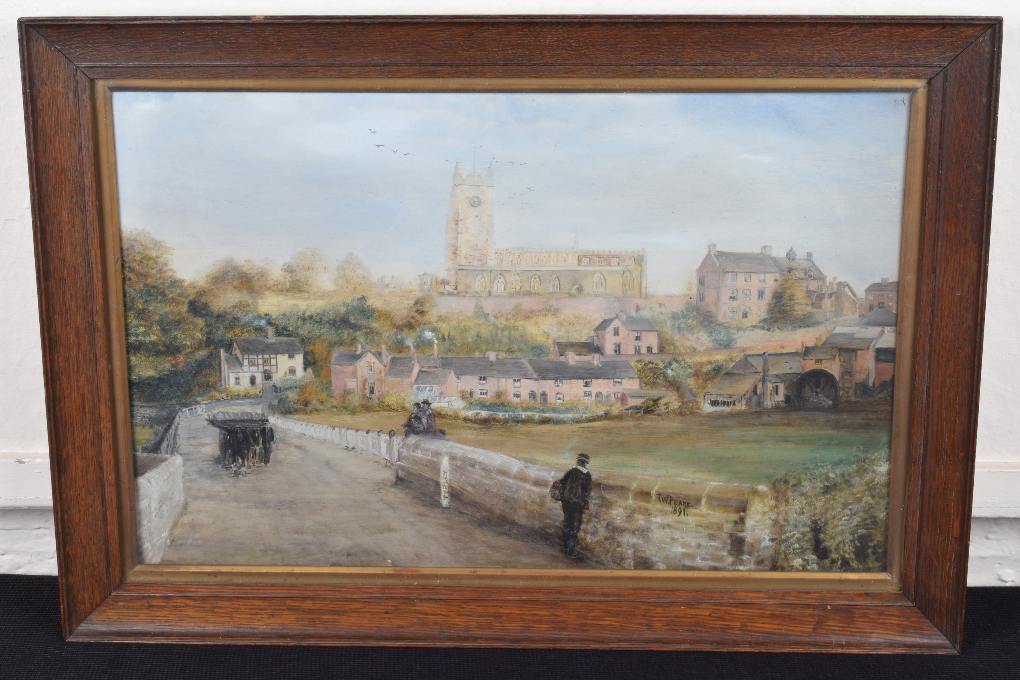 T. W. Peake | St Marys Church from Newport Road (1891) | MutualArt