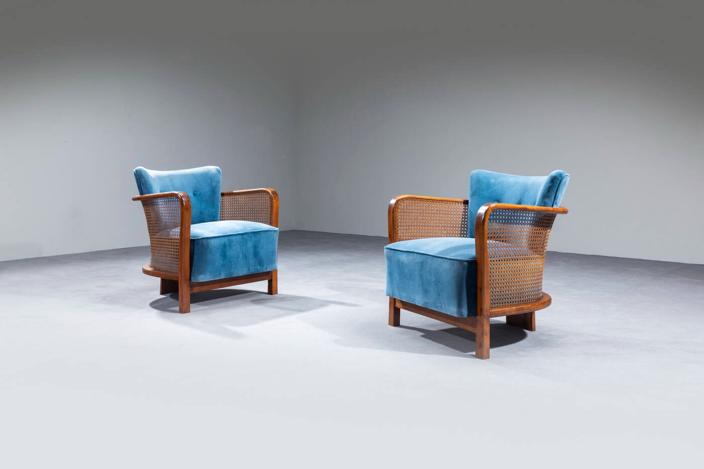 poltroncine in paglia di vienna