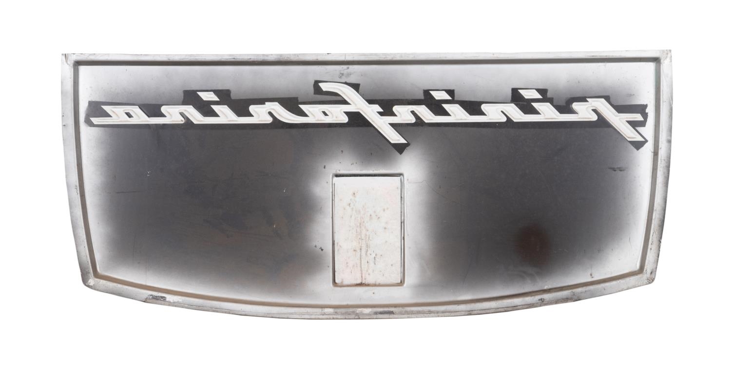 Artwork by Pininfarina, LARGE PININFARINA AUTOMOTIVE LOGO SIGN, Made of molded polychrome