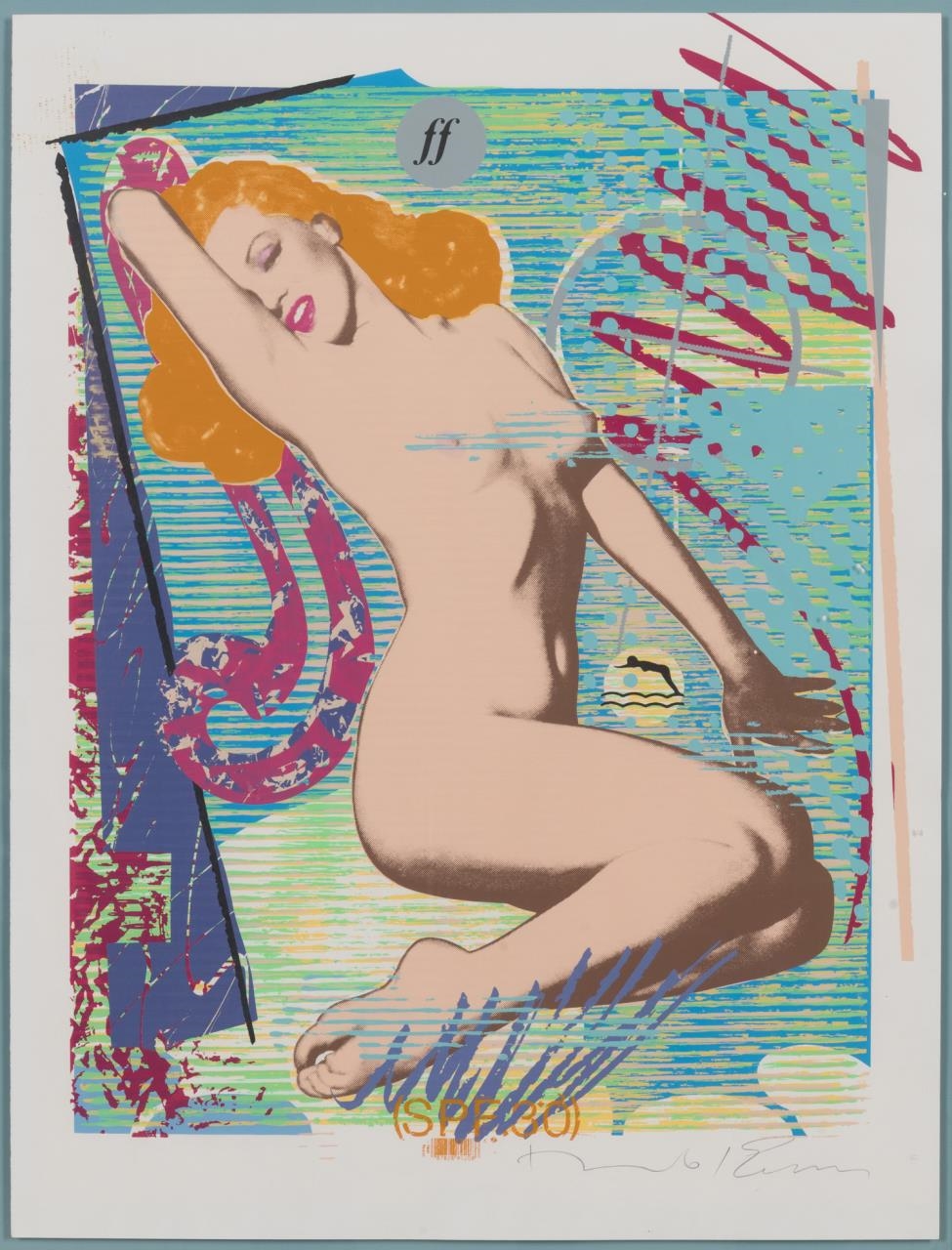 Artwork by Richard Duardo, Jim Evans, Marilyn Monroe Body, Made of serigraph on paper