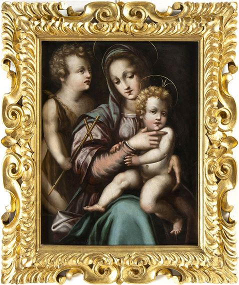Giovanni Battista Verrocchio | Madonna with Child and Saint John ...