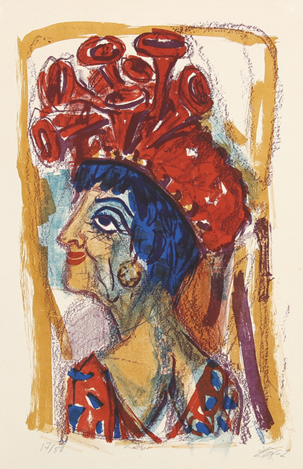 Artwork by Otto Dix, Contessa., Made of Bütten
