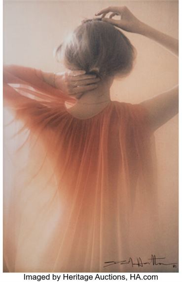 Woman in Orange Dress by David Hamilton, 1981