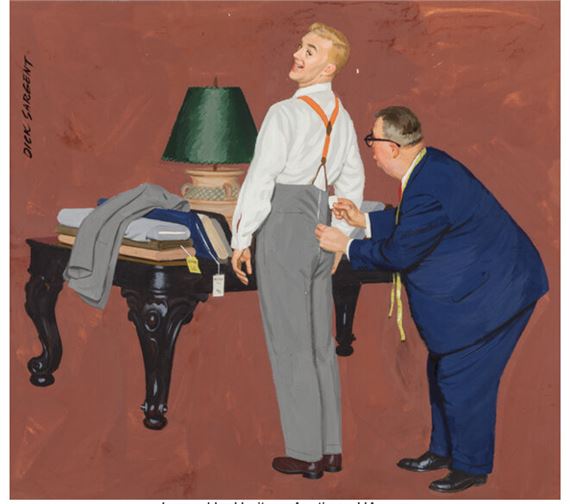Suit Fitting, Post Cereal Advertisement by Richard Sargent, 1957