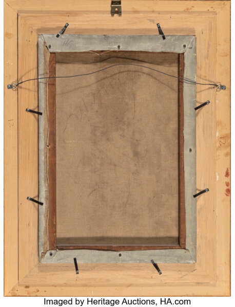 Artwork by Saul Tepper, The Turf and The Dirt, The Saturday Evening Post interior illustration, Made of Oil on canvas