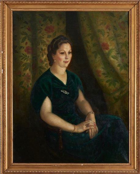 Madame Maria Ibargaray, épouse de Marino de Gamboa, vers 1938 by Aurelio Bibiano de Arteta y Errasti, circa 1938
