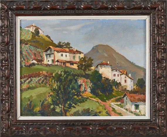 Ferme et maisons basques sur les côteaux by Philippe Veyrin