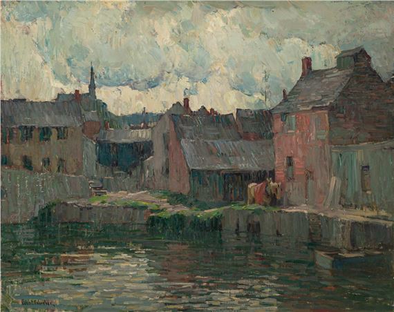 "Canal Lane" by John Fulton Folinsbee, 1919-1920