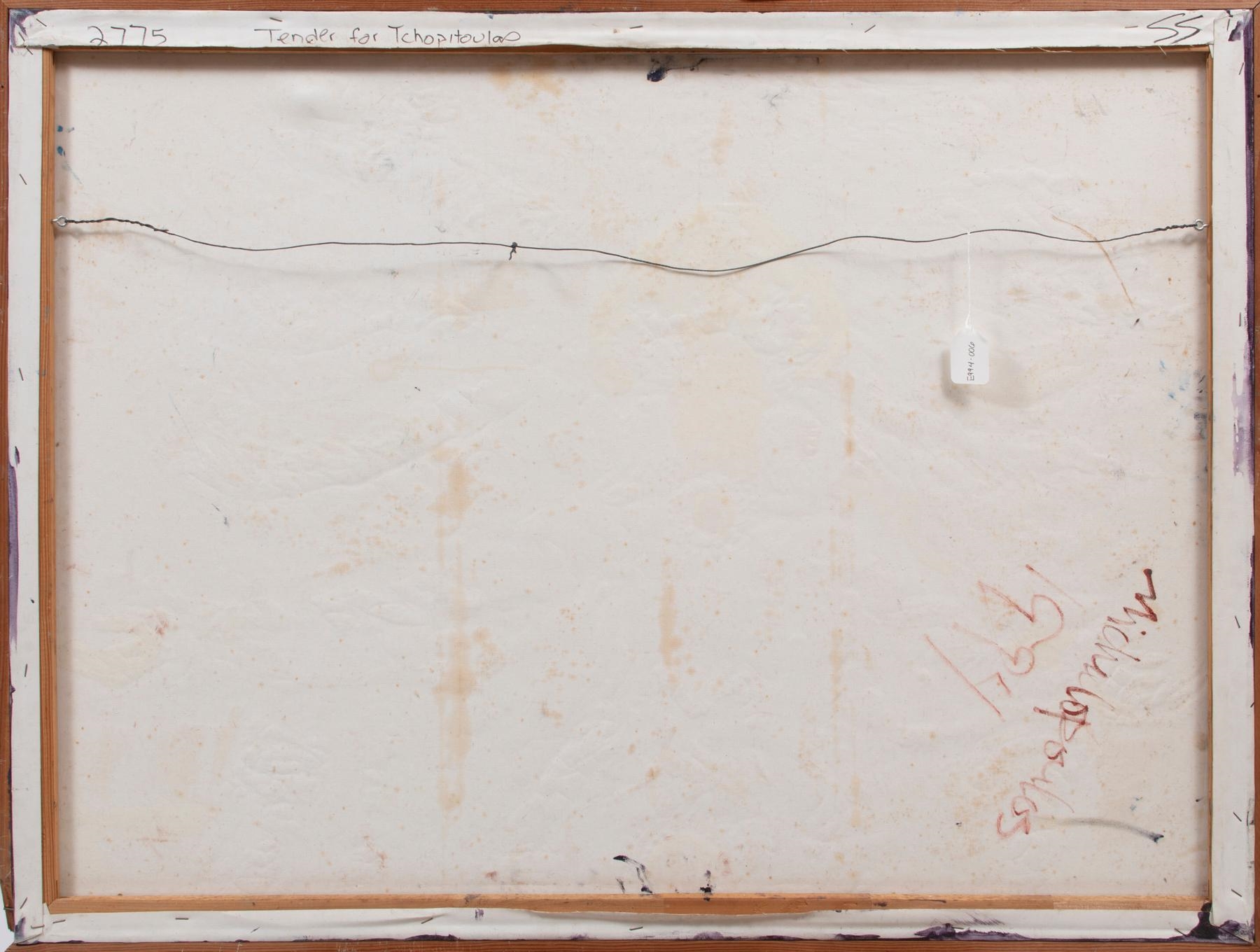 Artwork by James Michalopoulos, Tender for Tchopitoulas [sic], Made of oil on canvas