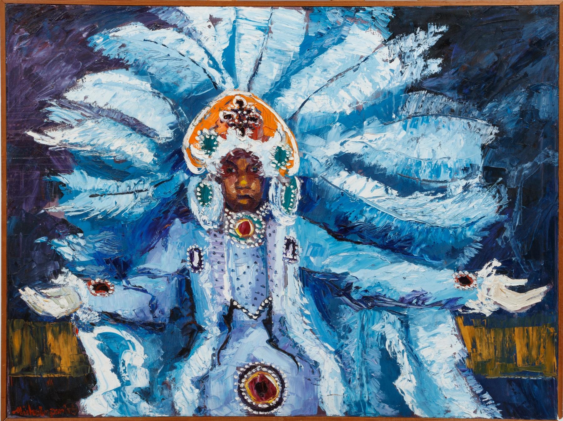 Artwork by James Michalopoulos, Tender for Tchopitoulas [sic], Made of oil on canvas