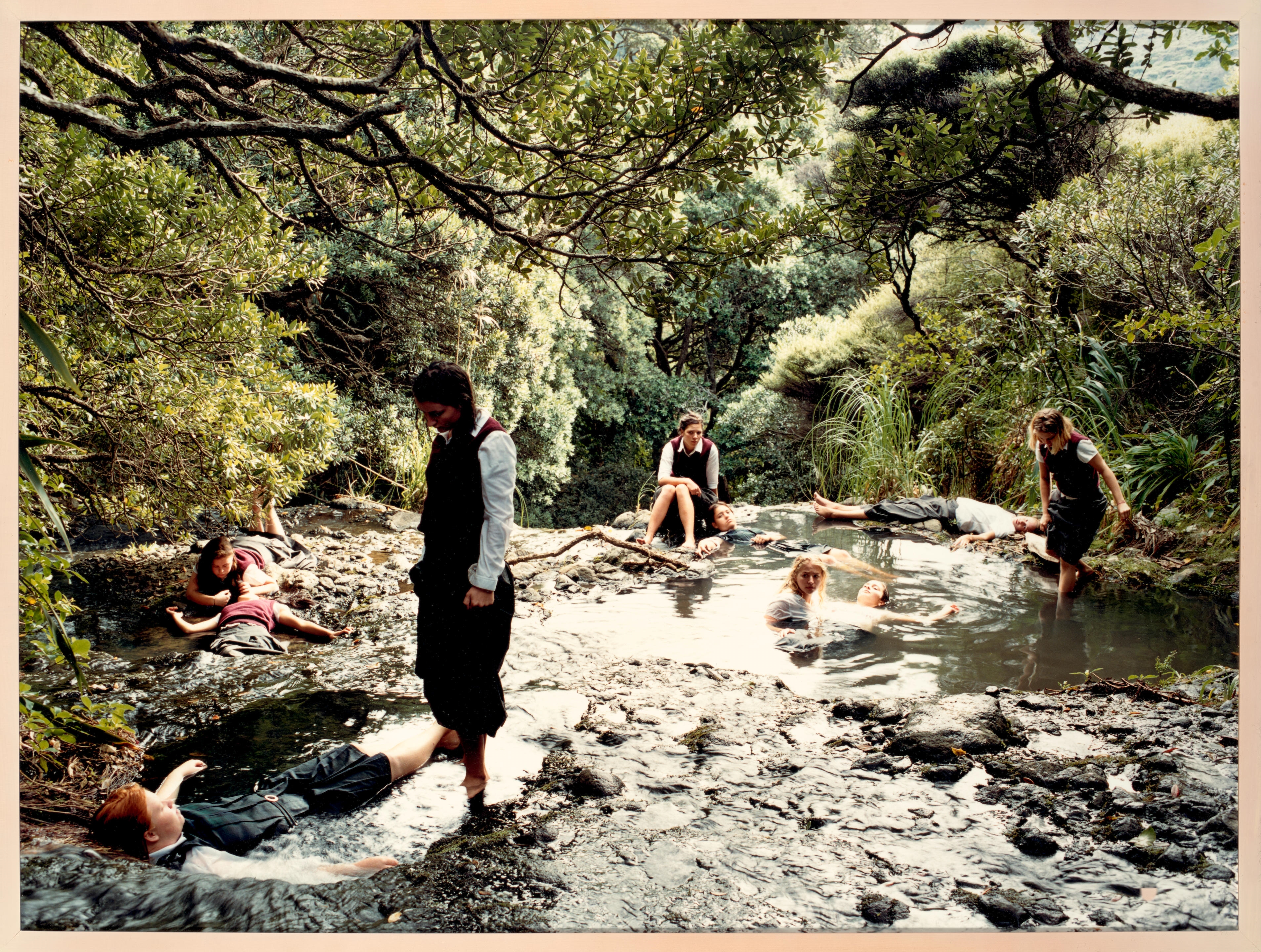 Artwork by Justine Kurland, Baptism, Made of laminated chromogenic print, in artist's frame