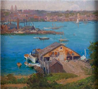 Harbor with Boats - Francis Gates