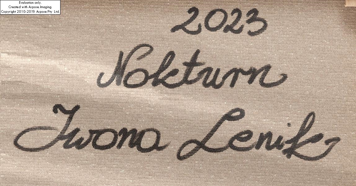 Artwork by Iwona Lenik, "Nokturn", Made of acrylic/canvas