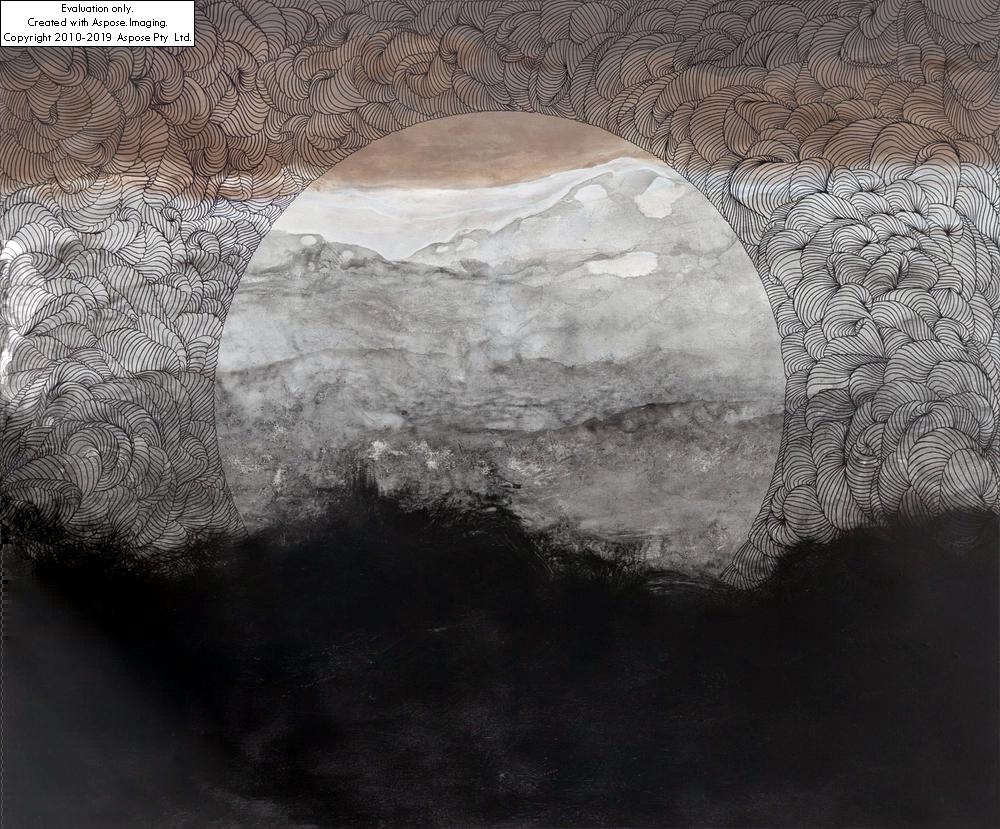 Artwork by Iwona Lenik, "Nokturn", Made of acrylic/canvas