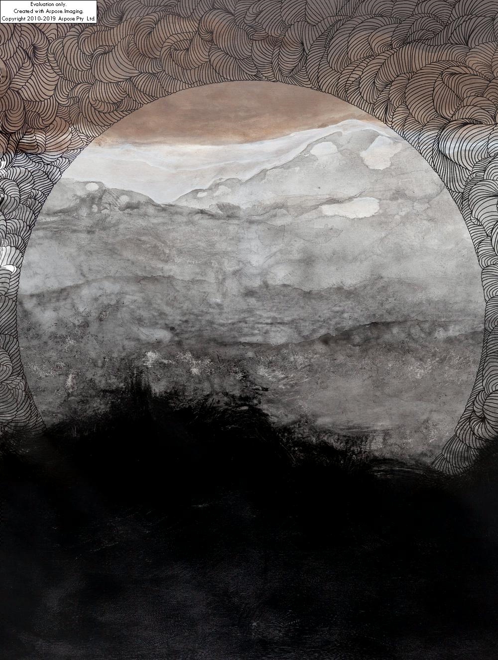 Artwork by Iwona Lenik, "Nokturn", Made of acrylic/canvas