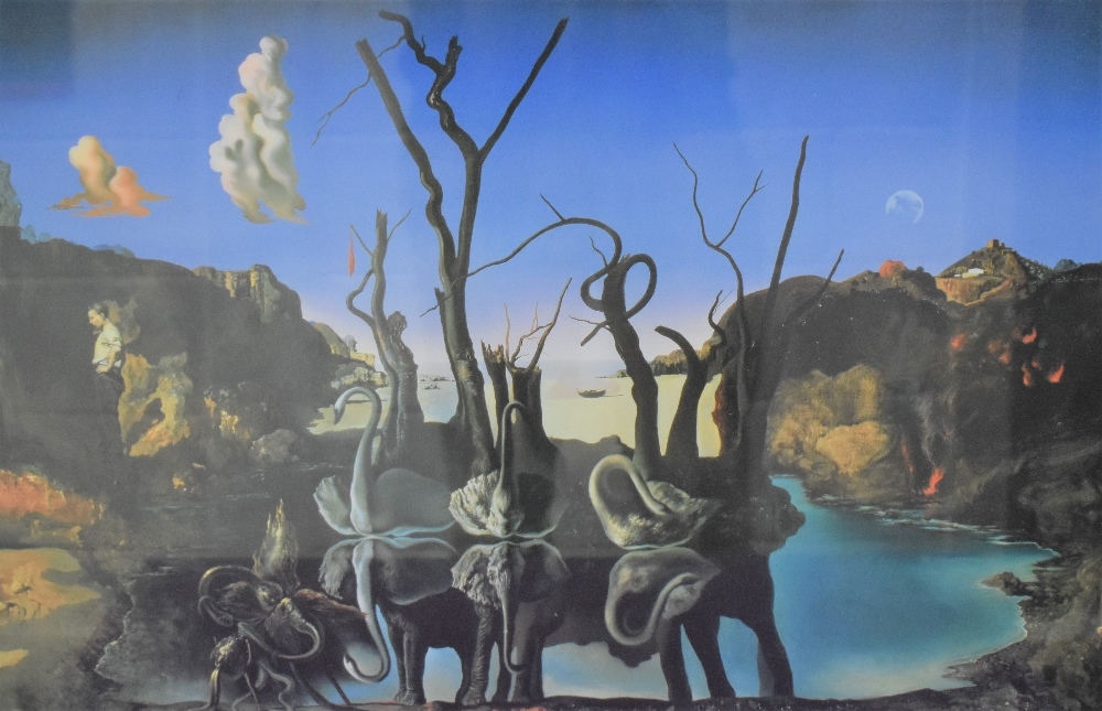 Salvador Dalí Swans reflecting Elephants MutualArt