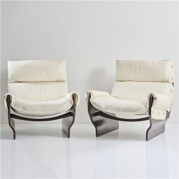 Two 'Canada' armchairs by Osvaldo Borsani, 1965