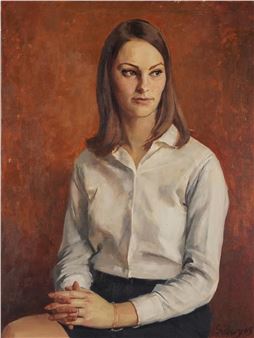 Portrait of a seated female - Michael Gilbery
