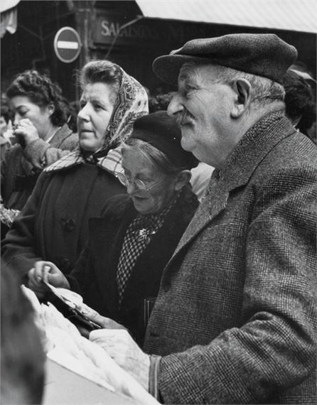 Market on rue Mouffetard, Paris by Gordon Parks, 1951