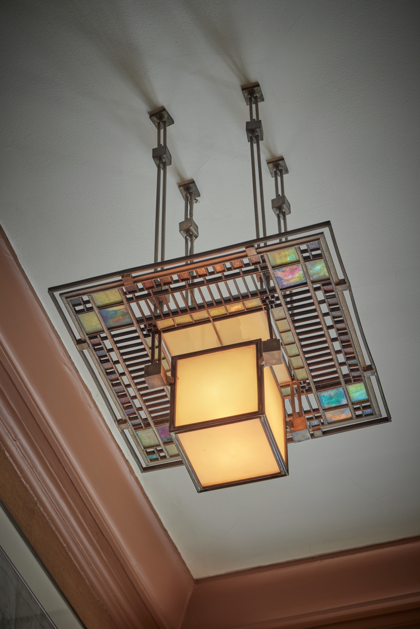 Frank Lloyd Wright Ceiling Light from the Francis W. Little House