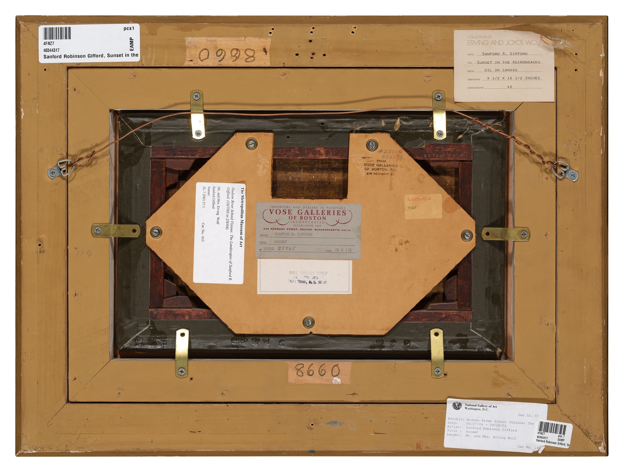 Artwork by Sanford Robinson Gifford, Sundown, Made of oil on canvas