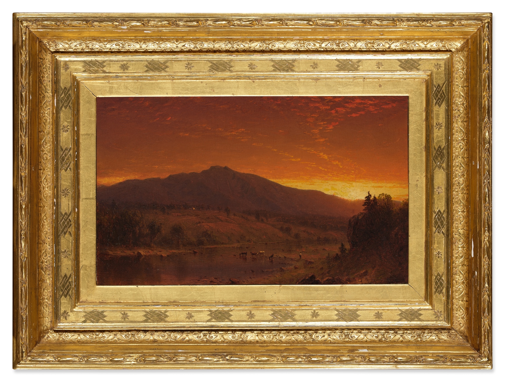 Artwork by Sanford Robinson Gifford, Sundown, Made of oil on canvas