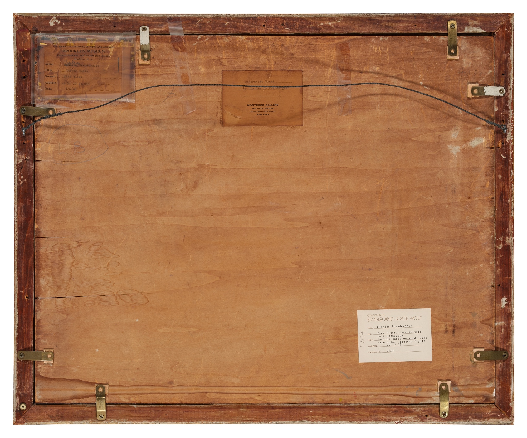 Charles E. Prendergast Four Figures and Animals in a Landscape (1915