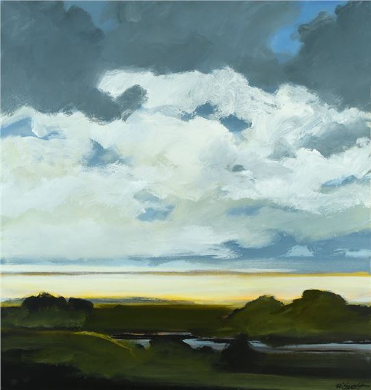 " Wolken über dem See " by Werner Specht