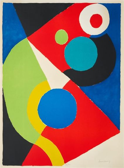 * Colored Rhythms by Sonia Delaunay, circa 1970