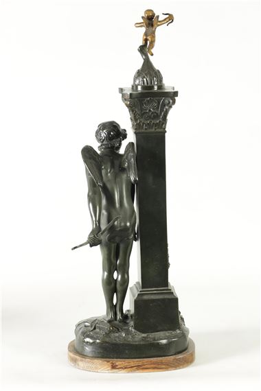 Paul Ponsard | Cupid hiding next to a column | MutualArt