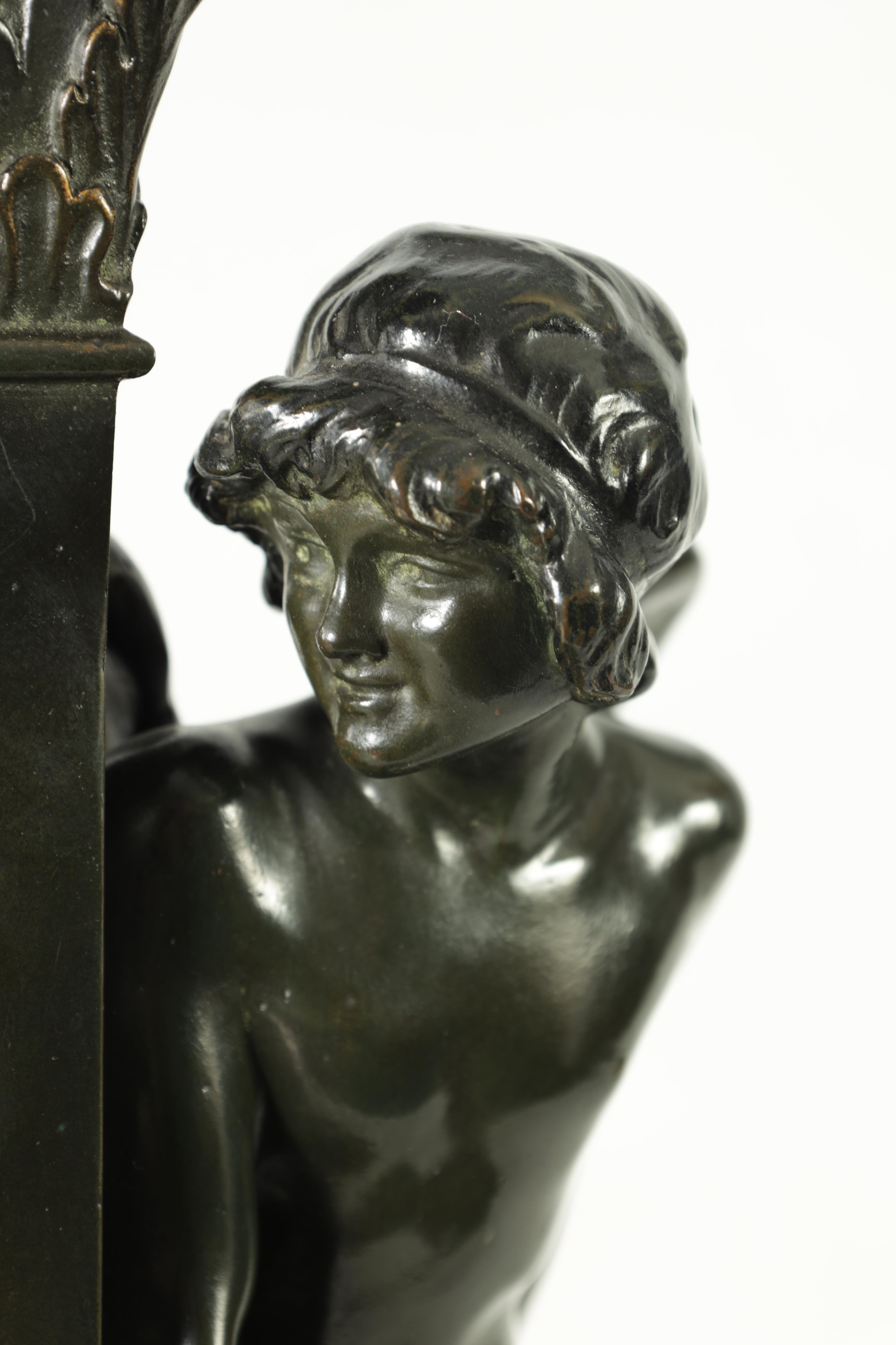 Paul Ponsard | Cupid hiding next to a column | MutualArt