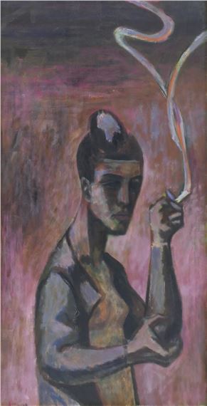 Woman (Smoking) by Jack McLarty, 1949