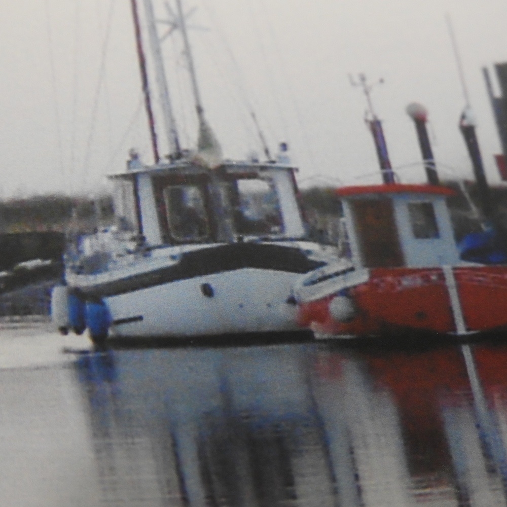 Artwork by Peter Chadwick, River Blyth at Southwold Harbour, Made of photograph