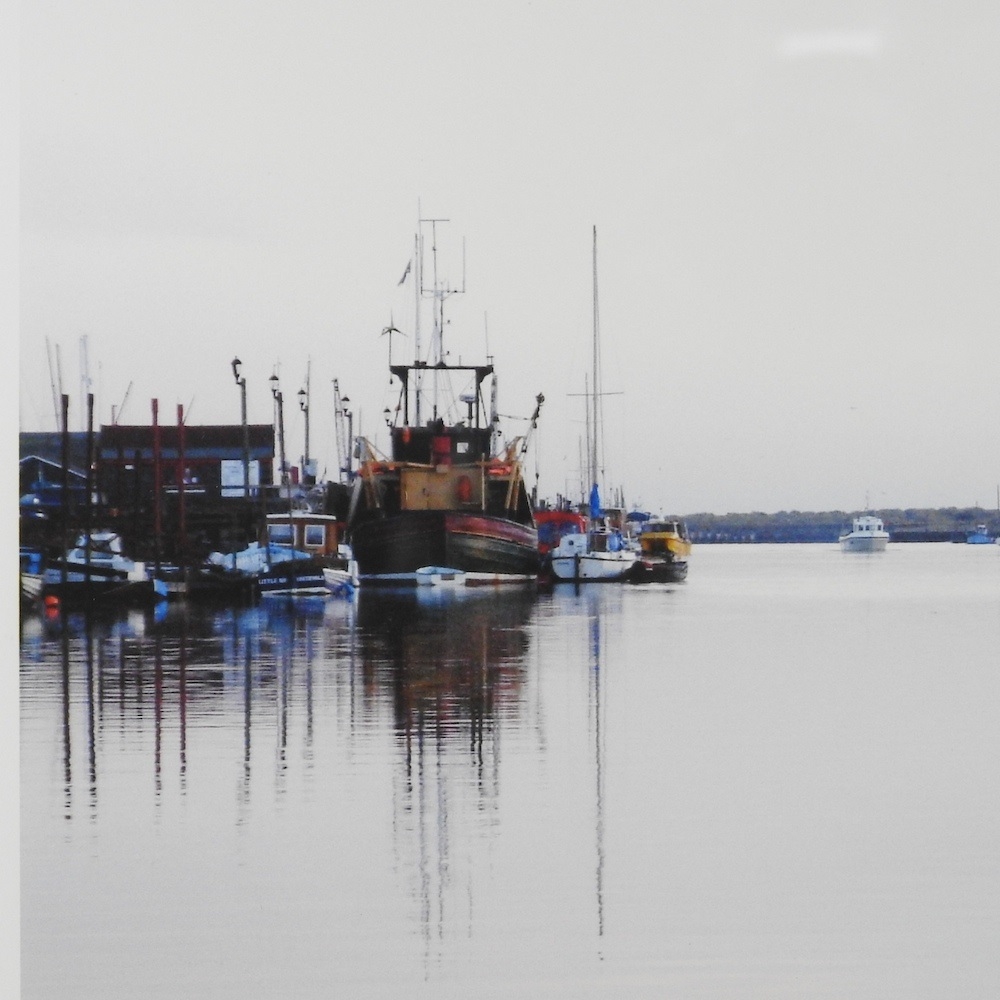 Artwork by Peter Chadwick, River Blyth at Southwold Harbour, Made of photograph