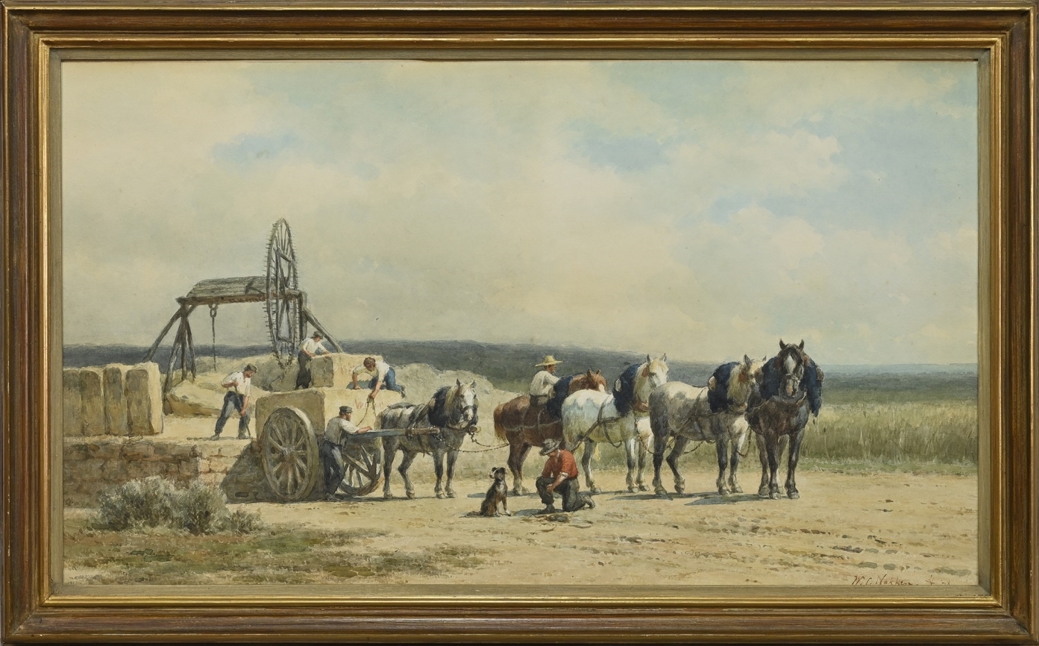 William Carel Nakken | LOADING THE CARTS | MutualArt