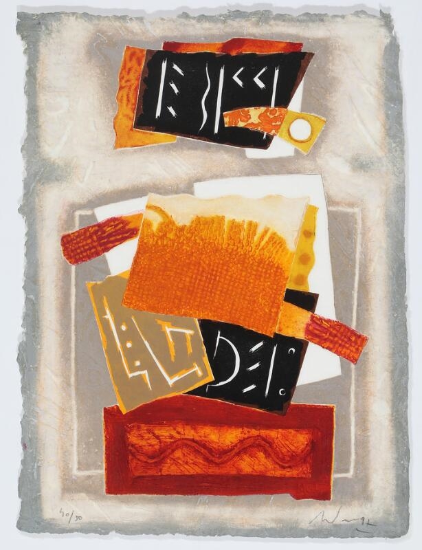 Artwork by Alain Soucasse, Untitled, Made of carborundum etchings in colours