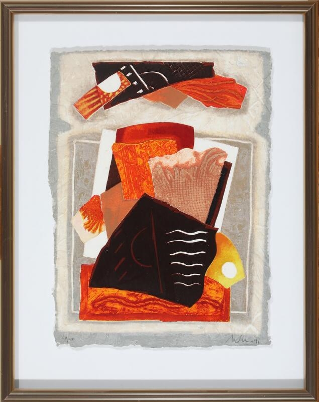 Artwork by Alain Soucasse, Untitled, Made of carborundum etchings in colours