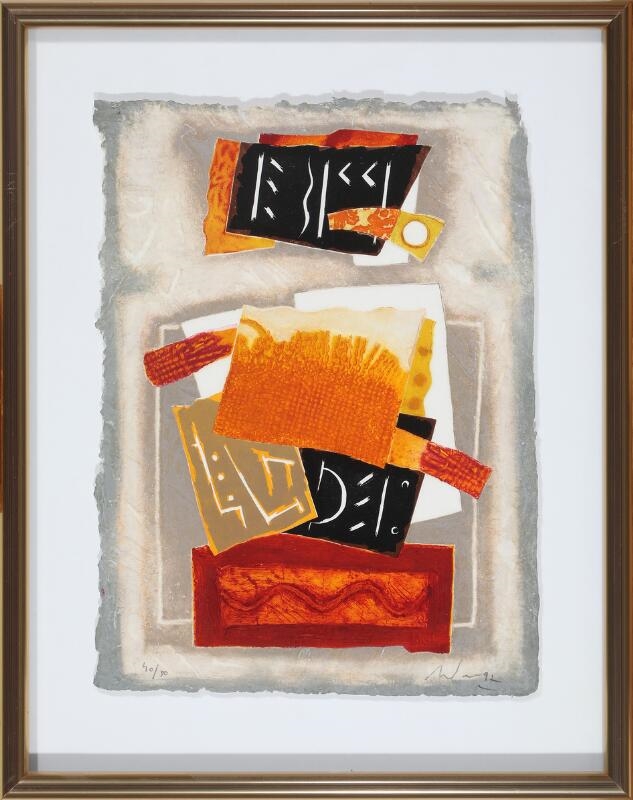 Artwork by Alain Soucasse, Untitled, Made of carborundum etchings in colours